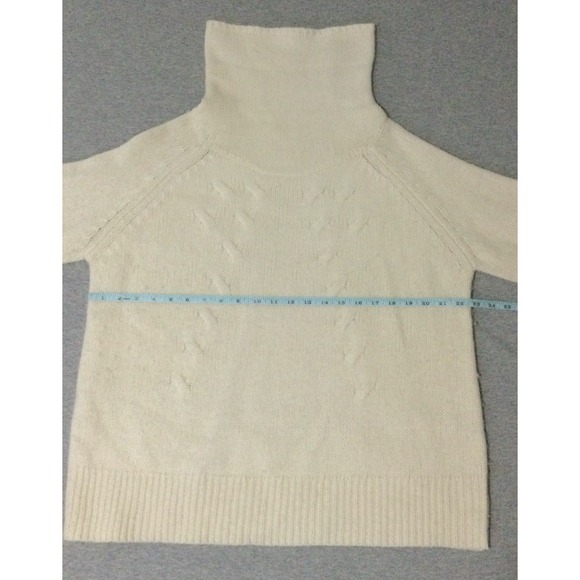 SUNDANCe Haydn Sweater Mock Turtleneck Cable Women L - Picture 9 of 11